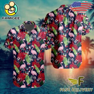 NHL Washington Capitals Flamingo Hawaiian Shirt
