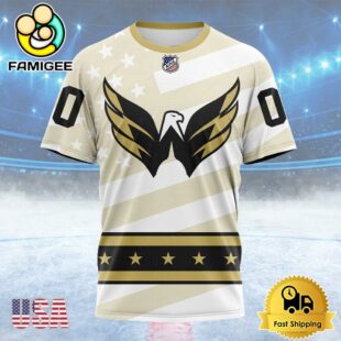 NHL Washington Capitals Special Military Appreciation Design Custom T Shirt, Washington Capitals Shirt