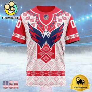 NHL Washington Capitals Special Native Heritage Design Custom T Shirt, Washington Capitals Shirt