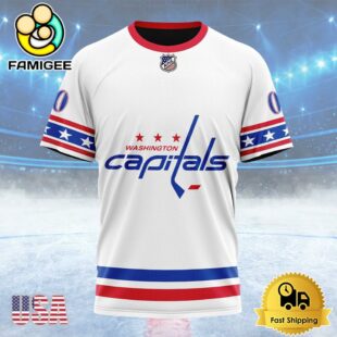 NHL Washington Capitals Special Whiteout Design Custom T Shirt, Washington Capitals Shirt