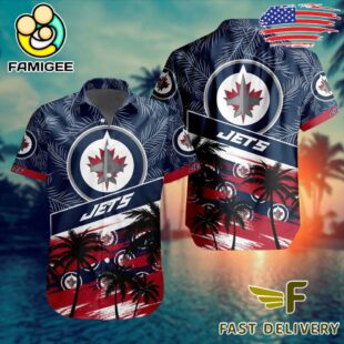 NHL Winnipeg Jets Coconut Tree Hawaiian Shirt