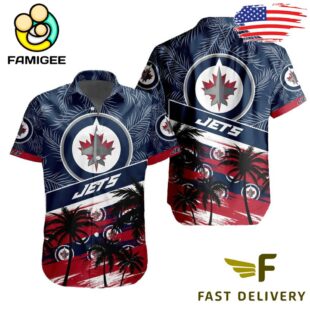 NHL Winnipeg Jets Coconut Tree Hawaiian Shirt
