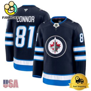 NHL Winnipeg Jets Kyle Connor Navy Limited Hockey Jersey, Winnipeg Jets Jersey