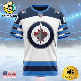 NHL Winnipeg Jets Personalized Away Kits Custom T Shirt, Winnipeg Jets Shirt