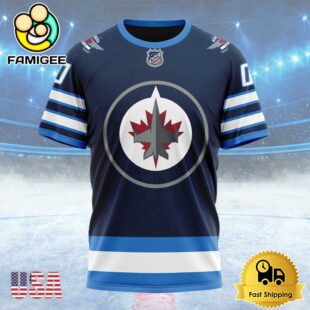 NHL Winnipeg Jets Personalized Home Kits Custom T Shirt, Winnipeg Jets Shirt