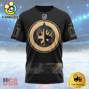 NHL Winnipeg Jets Personalized Military Appreciation Design Custom T Shirt, Winnipeg Jets Shirt