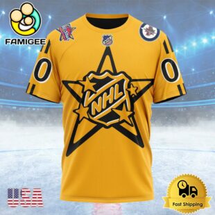 NHL Winnipeg Jets Personalized NHL All-Star Game Custom T Shirt, Winnipeg Jets Shirt