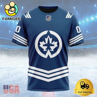 NHL Winnipeg Jets Special Two-tone Design Custom T Shirt, Winnipeg Jets Shirt