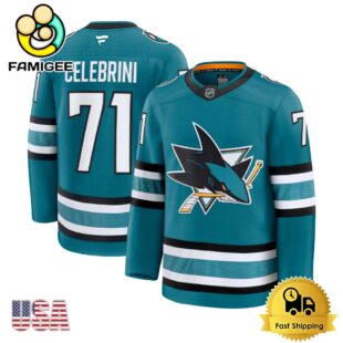 San Jose Sharks Celebrini Home Premium Hockey Jersey
