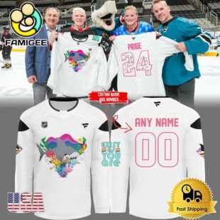 San Jose Sharks Limited Pride Night Custom Hockey Jersey