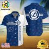 Tampa Bay Lightning Nhl Logo Pattern Custom Hawaiian Shirt