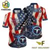 Tennessee Titans American Flag Hawaiian Shirt