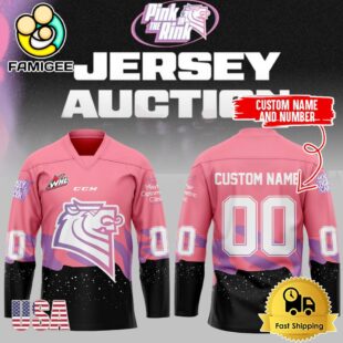 Victoria Royals Pink In The Rink 2025 Hockey Jersey