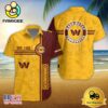 Washington Commanders NFL Logo Pattern Custom Hawaiian Shirt