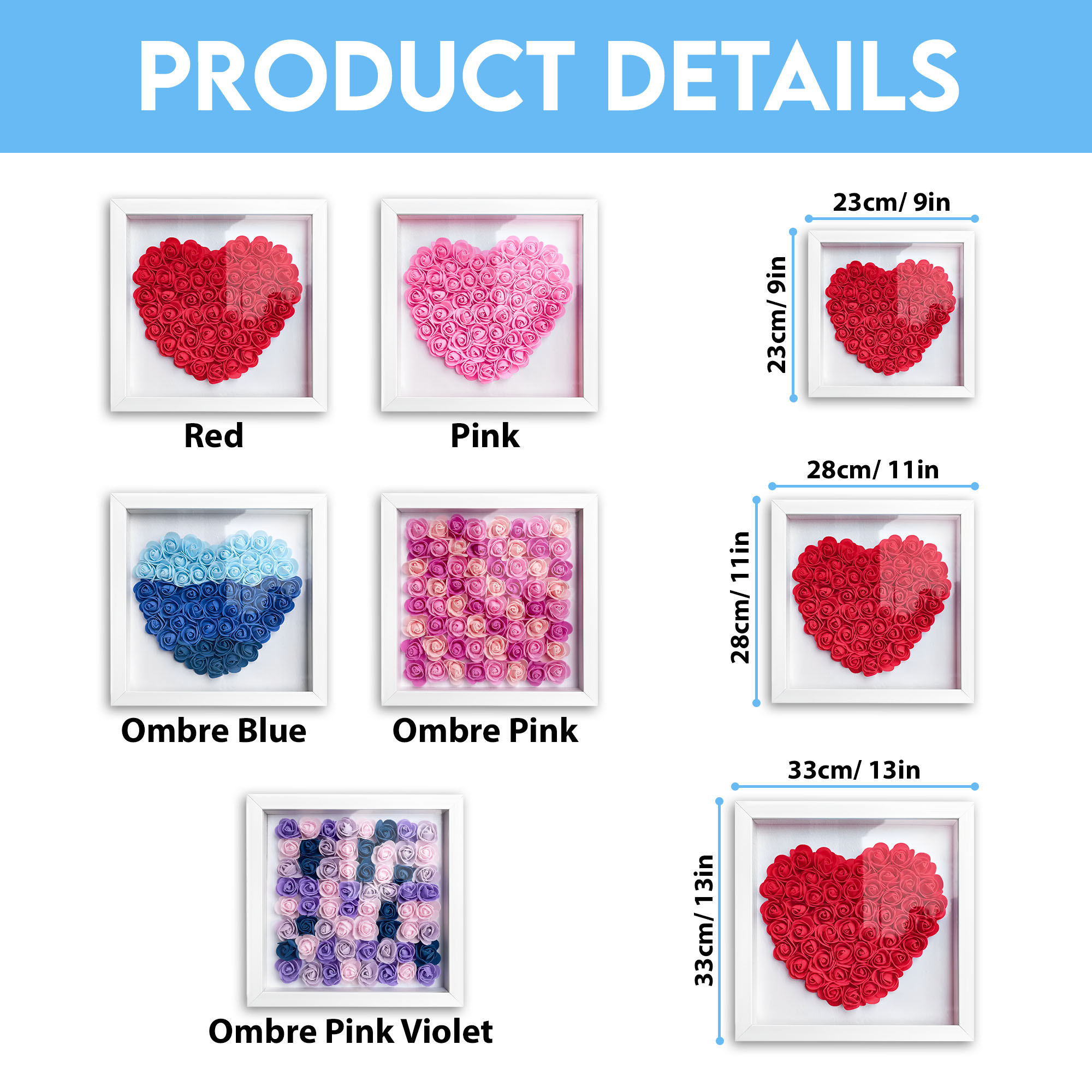 Size Flower Shadow Box