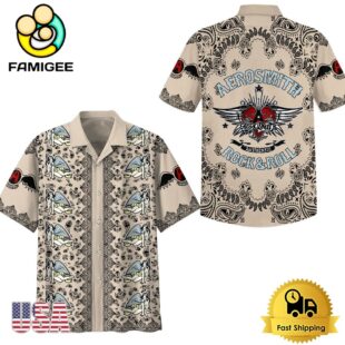 Aerosmith Music Vintage Hawaiian Shirt