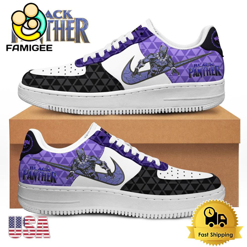 Black Panther New Design Air Force 1 Shoes Black Panther New Design Air Force 1 Shoes
