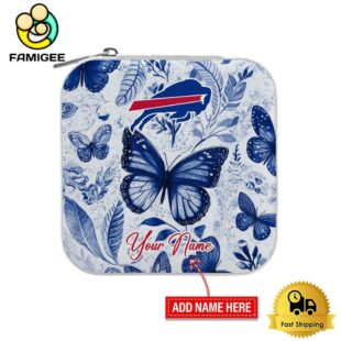 Buffalo Bills Custom Name Beautiful Butterfly Jewelry Box