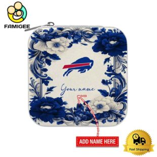 Buffalo Bills Custom Name Flower Frame Pattern Jewelry Box