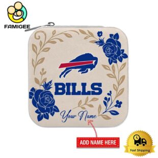 Buffalo Bills Custom Name Flower Gathering Pattern Jewelry Box