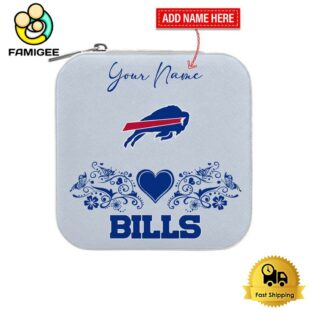 Buffalo Bills Custom Name Heart Pattern Jewelry Box