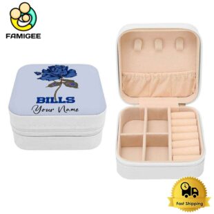 Buffalo Bills Custom Name Rose Jewelry Box