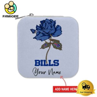Buffalo Bills Custom Name Rose Jewelry Box