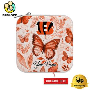 Cincinnati Bengals Custom Name Beautiful Butterfly Jewelry Box