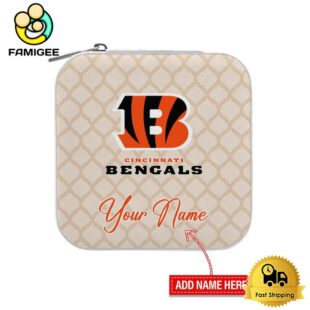 Cincinnati Bengals Custom Name Pattern Jewelry Box