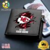 Custom Kansas City Chiefs Team Logo Men's Leather Wallet