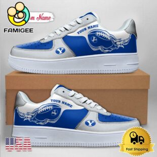 Custom NCAA BYU Cougars Air Force 1 Shoes With New Team Logo