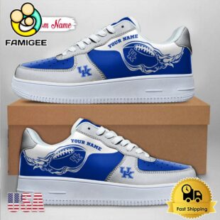 Custom NCAA Kentucky Wildcats Air Force 1 Shoes With New Team Logo