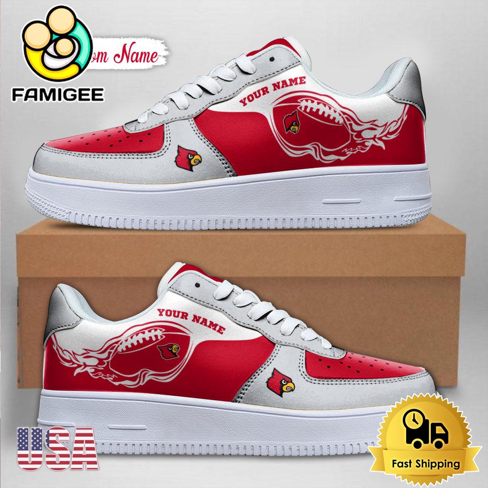 Custom NCAA Louisville Cardinals Air Force 1 Shoes With New Team Logo Custom NCAA Louisville Cardinals Air Force 1 Shoes With New Team Logo