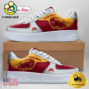 Custom NCAA Minnesota Golden Gophers Air Force 1 Shoes With New Team Logo