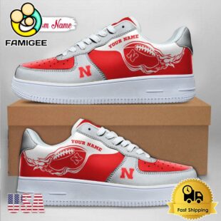 Custom NCAA Nebraska Cornhuskers Air Force 1 Shoes With New Team Logo