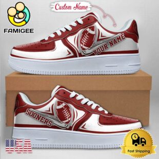 Custom NCAA Oklahoma Sooners Air Force 1 Shoes With New Team Logo