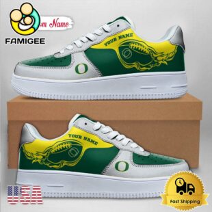 Custom NCAA Oregon Ducks Air Force 1 Shoes With New Team Logo