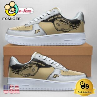 Custom NCAA Purdue Boilermakers Air Force 1 Shoes With New Team Logo