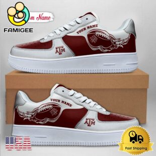 Custom NCAA Texas A&ampM Aggies Air Force 1 Shoes With New Team Logo