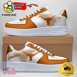 Custom NCAA Texas Longhorns Air Force 1 Shoes With New Team Logo