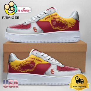 Custom NCAA USC Trojans Air Force 1 Shoes With New Team Logo