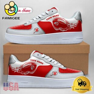 Custom NCAA Utah Utes Air Force 1 Shoes With New Team Logo