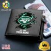 Custom New York Jets Team Logo Men's Leather Wallet