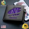 Custom Northwestern Wildcats Team Logo Men's Leather Wallet
