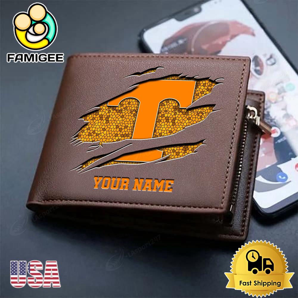 NCAA Tennessee Volunteers Team Logo New Design 2025 Custom Men's Leather Wallet NCAA Tennessee Volunteers Team Logo New Design 2025 Custom Men's Leather Wallet