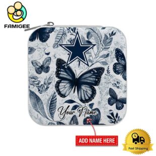 Dallas Cowboys Custom Name Beautiful Butterfly Jewelry Box