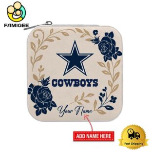 Dallas Cowboys Custom Name Flower Gathering Pattern Jewelry Box
