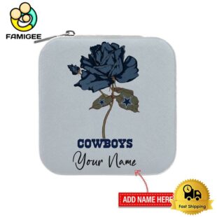 Dallas Cowboys Custom Name Rose Jewelry Box