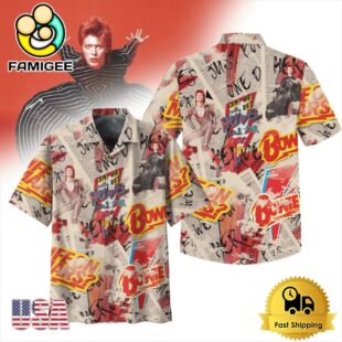 David Bowie Music Vintage Hawaiian Shirt