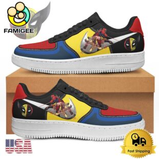 Deadpool &amp Wolverine New Design Air Force 1 Shoes